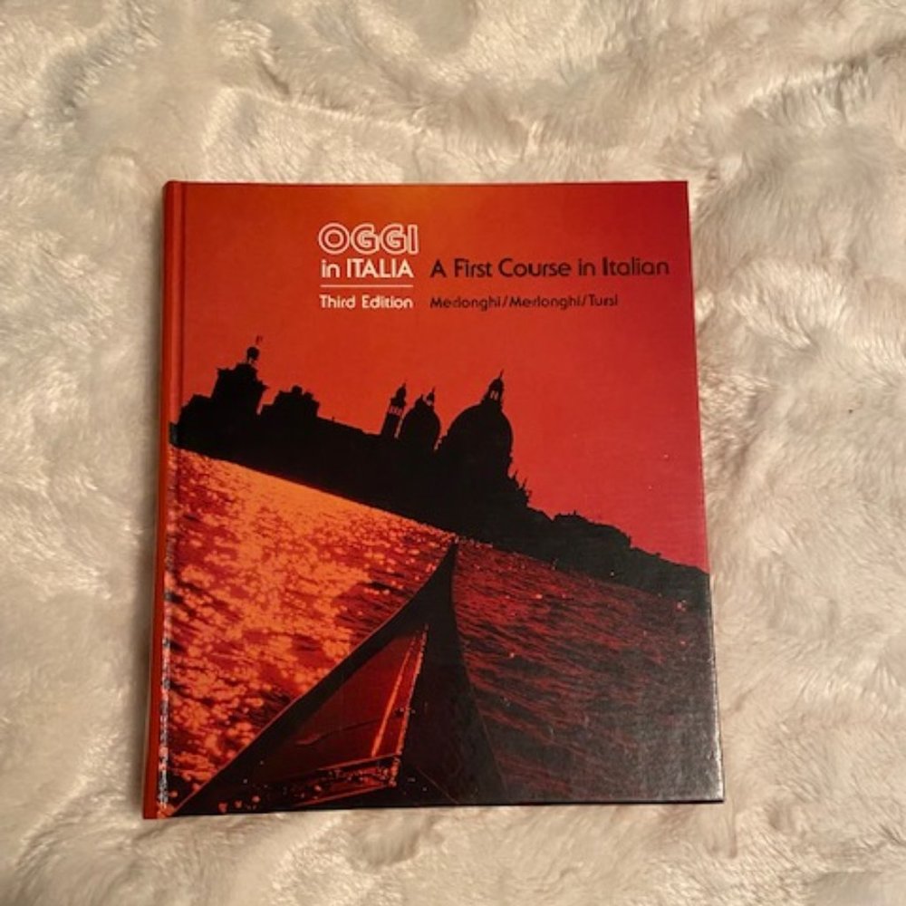 Oggi in Italia A First Course in Italian 3rd Edition 1987 Hardcover Textbook